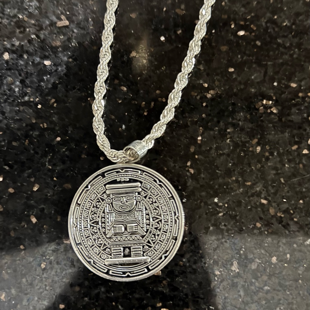 Aztec Coin Pendant Necklace - Women's Jewelry